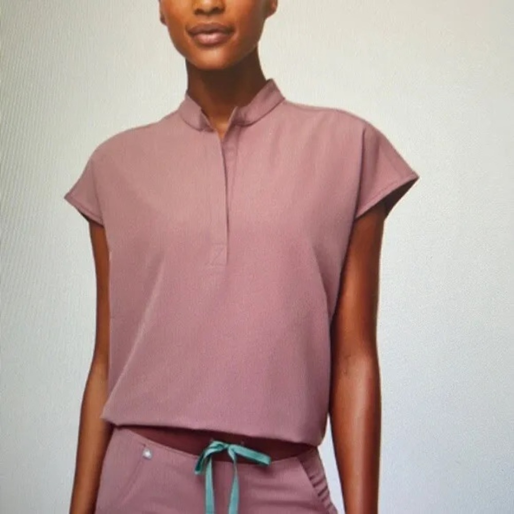 Figs XXS mineral mauve Rafaela top